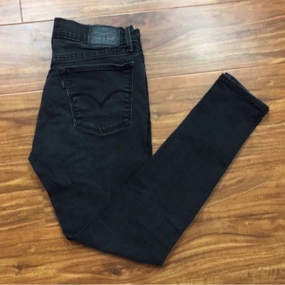Levi’s Women's 710 Faded Gray Black Super Skinny Midrise Stretch Jeans Size 29 - Picture 1 of 13